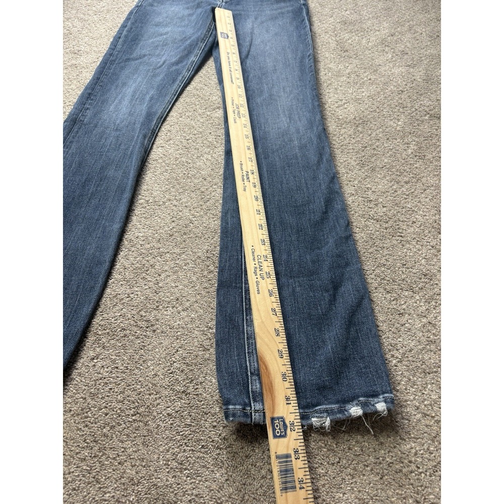 BKE Billie Jeans Womens Size 28x33.5 Slim Fit High-Rise Bootcut Distressed Denim - Picture 8 of 10